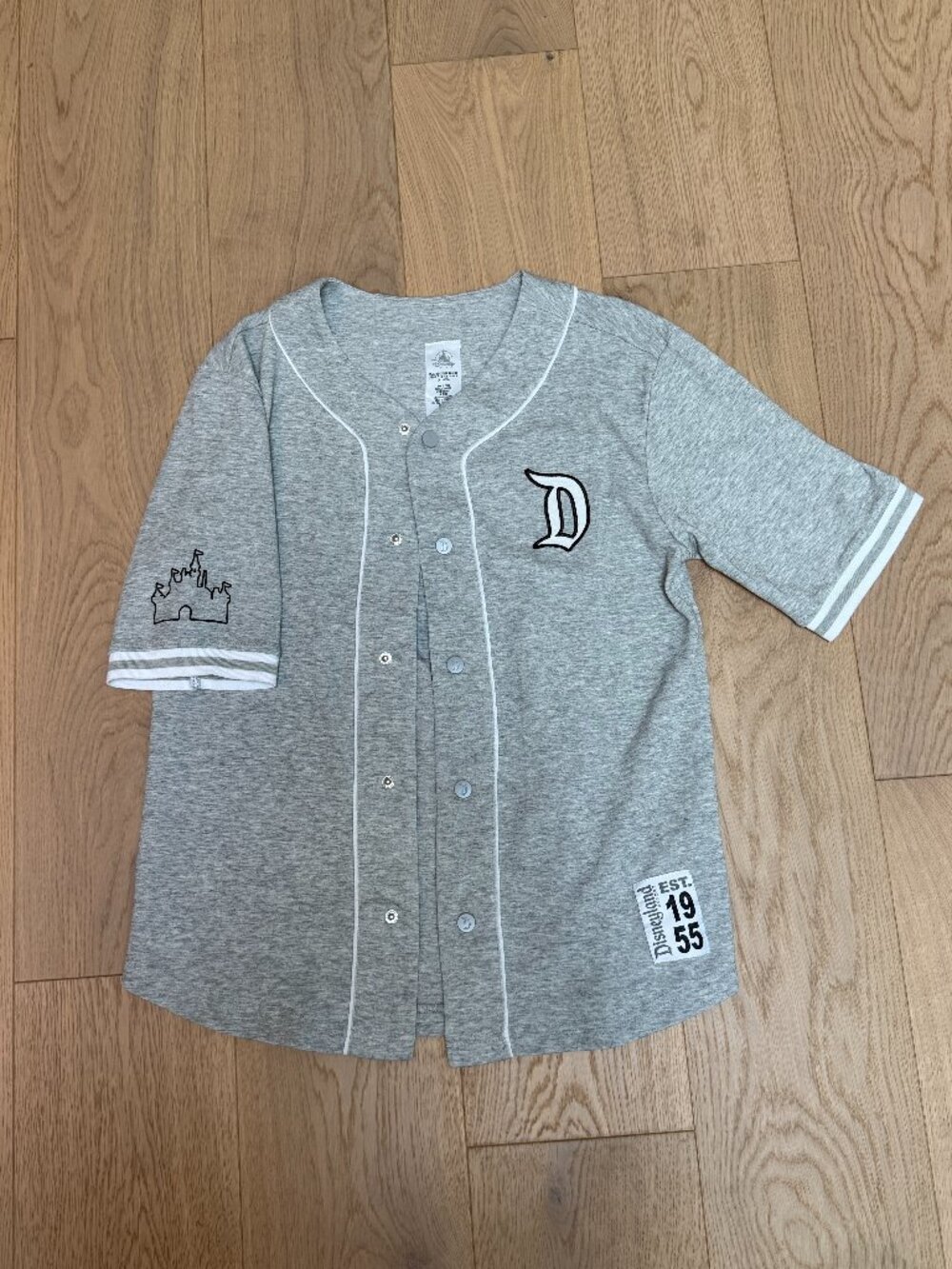 OFFICIAL Disneyland Resort Gray Jersey Size XS Unisex Never Worn